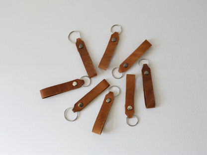 Classic Genuine Leather Keyring Loop