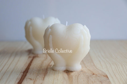 Holding Heart Candle - Brielle Collective