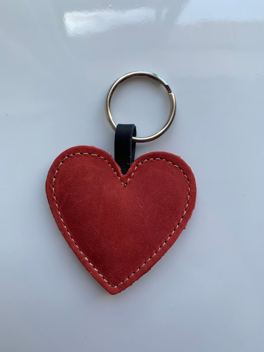 Red Heart Keyring - Brielle Collective