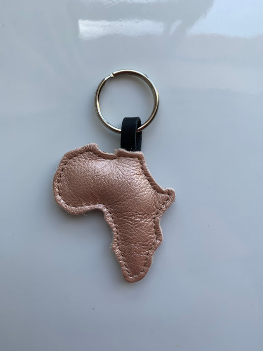 Rose gold Africa Keyring - Brielle Collective