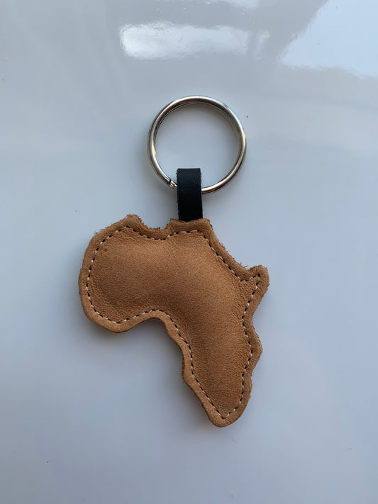 Brown Africa Keyring - Brielle Collective