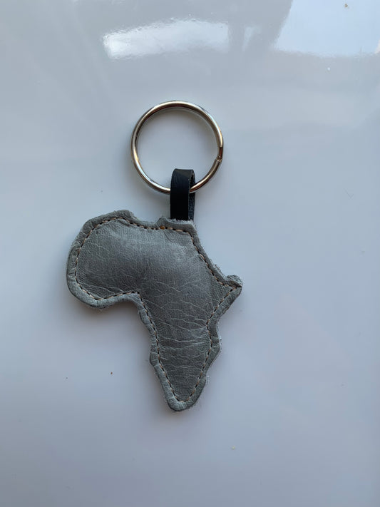 Dusty Blue Africa Keyring - Brielle Collective