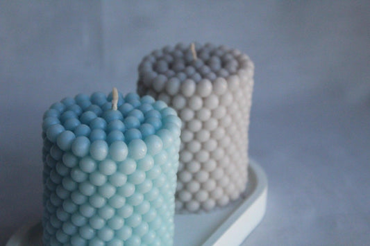 Bubble Pillar Candle - Brielle Collective